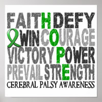 Hope Word Collage Cerebral Palsy