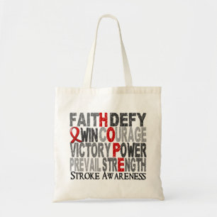 Hope Word Collage Stroke Tote Bag
