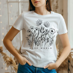 Hope World minimalist boho T-Shirt Tri-Blend Shirt