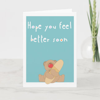 hope you feel better card