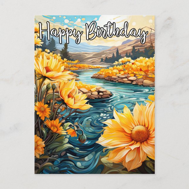 Hope You Have A Delightful Birthday Postcard (Front)