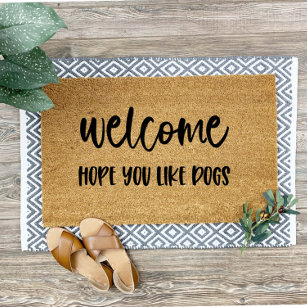 Hope You Like Dogs Welcome Mat Doormat