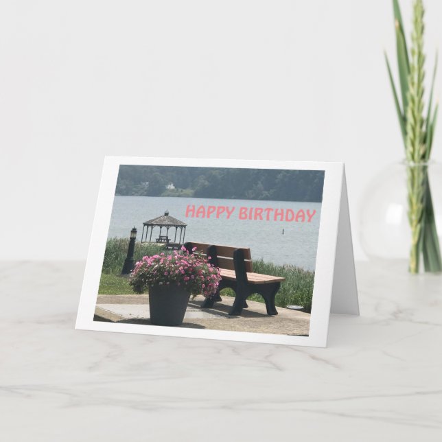 HOPE YOUR BIRTHDAY IS LIKE A DAY AT THE LAKE CARD (Front)
