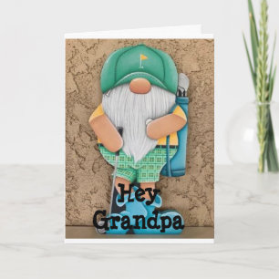 HOPE YOUR CHRISTMAS *IS UP TO PAR* GRANDPA HOLIDAY CARD