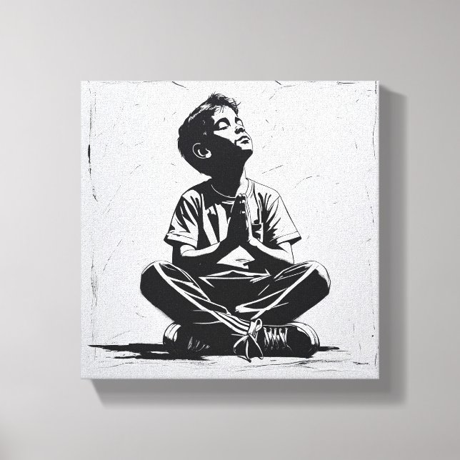"Hopeful Gaze" Canvas Print (Front)