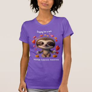 Hopeful hearts surrounding baby sloth MS T-Shirt
