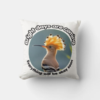 Hopeful Hoopoe Cushion