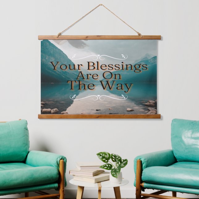 Hopeful Horizons Blessings from Above Hanging Tapestry (Living Room)