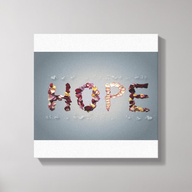 Hopeful Roses Canvas Print (Front)