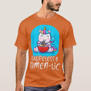 Hopeless Ramentic Cute Kawaii Ramen Noodles Pun T-Shirt