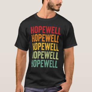 Hopewell County Virginia Rainbow Text Design T-Shirt