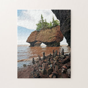 Hopewell Flowerpot Rocks Tide New Brunswick Puzzle