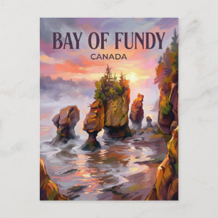 Hopewell Rocks Canada Postcard