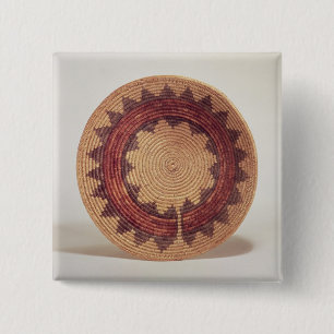 Hopi basket 15 cm square badge