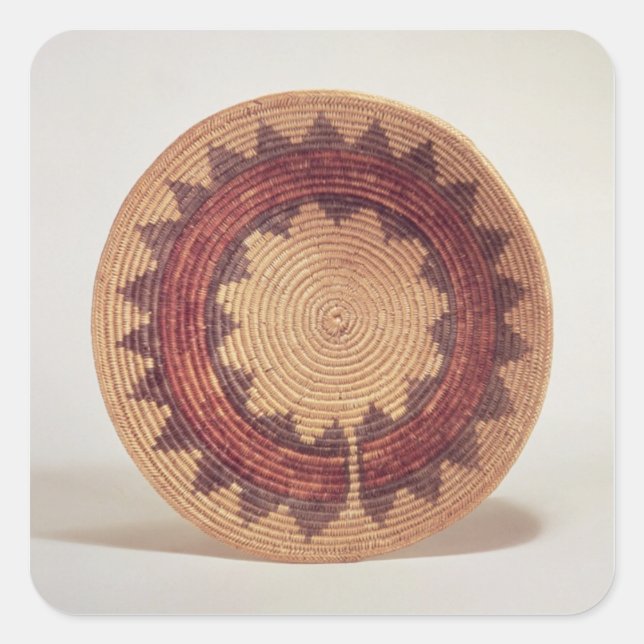 Hopi basket square sticker (Front)