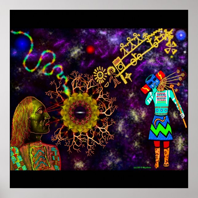 Hopi Blue Star Poster (Front)