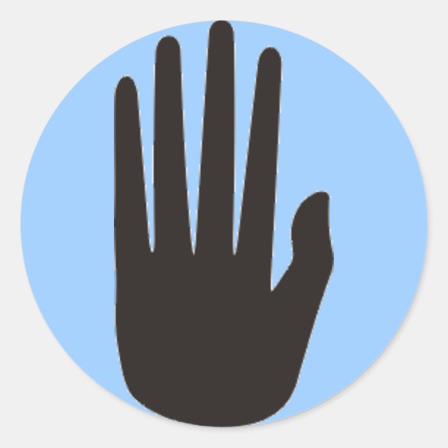 Hopi Hand dot Classic Round Sticker (Front)