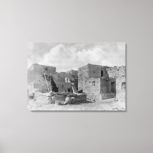 Hopi (Moqui) Indians Snake Kiva Oraibi Pueblo Canvas Print