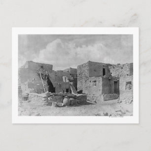 Hopi (Moqui) Indians Snake Kiva Oraibi Pueblo Postcard