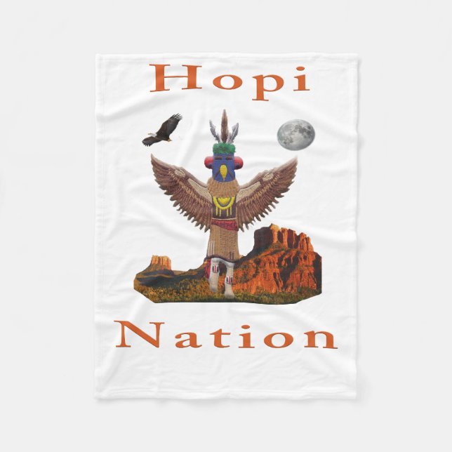 Hopi Nation Fleece Blanket (Front)