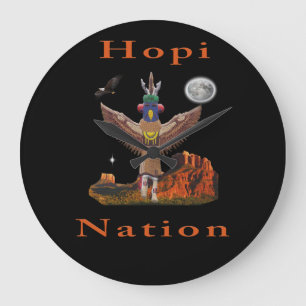 Hopi Nation Large Clock