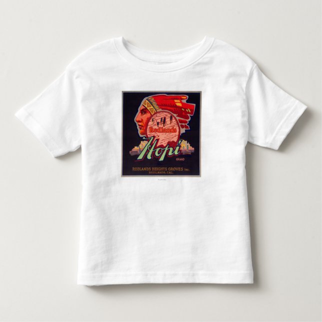 Hopi Orange LabelRedlands, CA Toddler T-Shirt (Front)