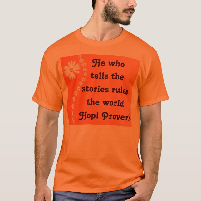 Hopi proverb mens shirt (Front)