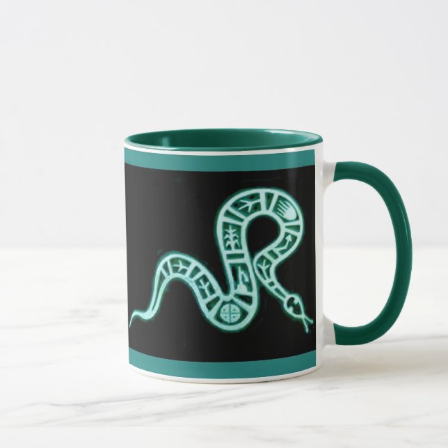Hopi Snake Motif Vintage Native American Mug (Right)