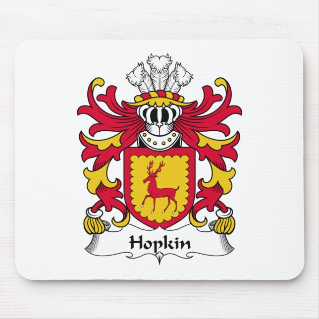 Hopkin Family Crest Mouse Pad (Front)