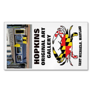 HOPKINS ART GALLERY MAGNETIC BUSINESS CARD
