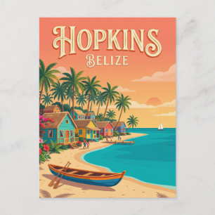 Hopkins Village Belise Postcard