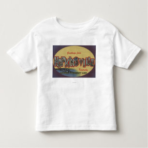 Hopkinsville, Kentucky - Large Letter Scenes Toddler T-Shirt