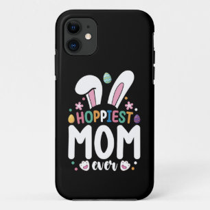 Hoppiest Mum Ever Family Easter Bunny Eggs Case-Mate iPhone Case
