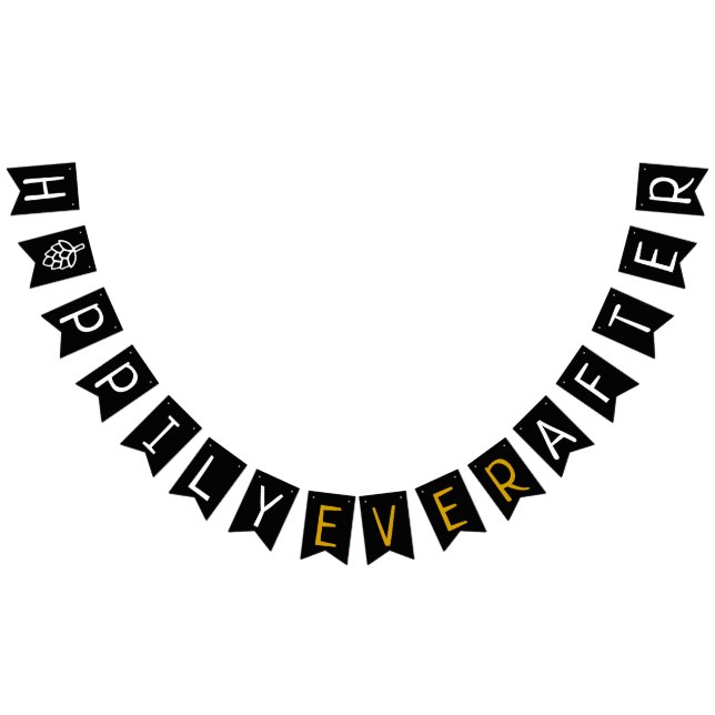 Hoppily Ever After Co-Ed Wedding Bridal Shower Bunting (All)