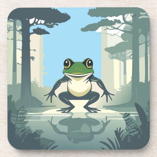 Hopping Good Times Frog In A Swamp Coaster (Front)