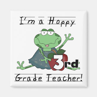 Hoppy 3rd Grade Teacher Tshirts and Gifts Magnet