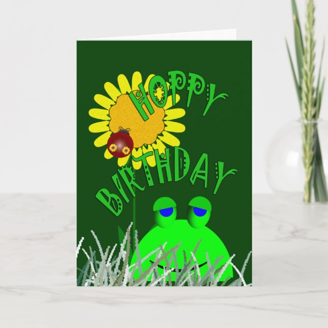 Hoppy Birthday Card (Front)