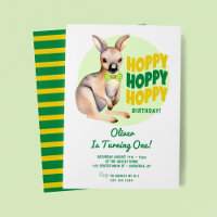 Hoppy Birthday Kangaroo 1st Birthday
