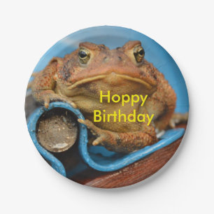 Hoppy Birthday Toad Paper Plate