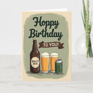 Hoppy Brew Birthday Card