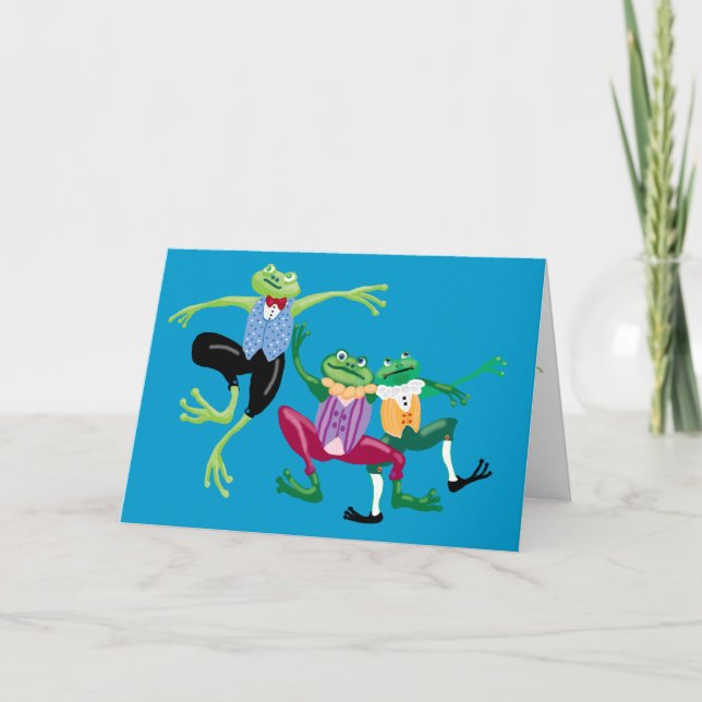 Hoppy Christmas Holiday Card (Front)