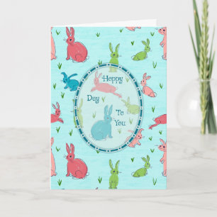 Hoppy Day Kids Bunny Everyday Card 