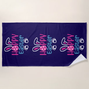 Hoppy Easter-54411 Beach Towel