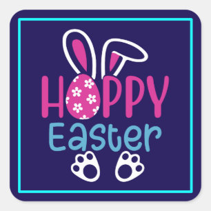 Hoppy Easter-54411 Square Sticker