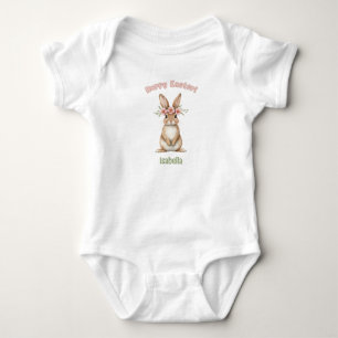 Hoppy Easter Baby Personalised Bodysuit
