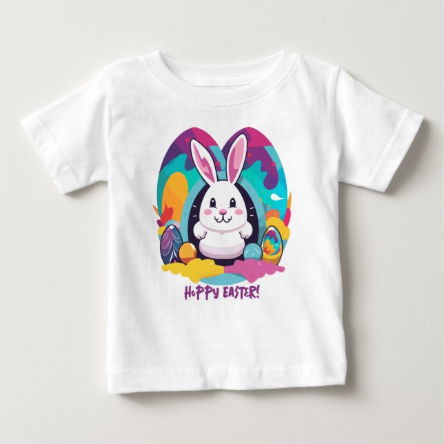 Hoppy Easter! Baby T-Shirt (Front)