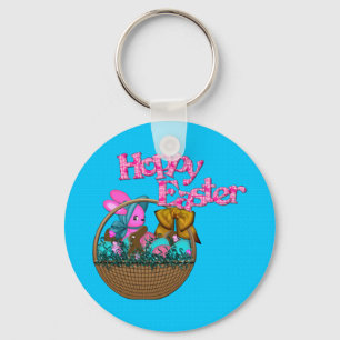 Hoppy Easter Basket Key Ring