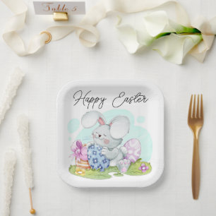 Hoppy Easter Bliss Paper Plate