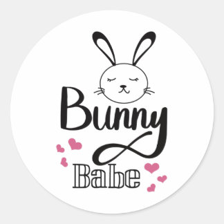Hoppy Easter, Bunny Be  Classic Round Sticker
