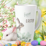 Hoppy Easter Bunny Cute Floral Pastel Latte Mug<br><div class="desc">Sip your favourite latte in style with this charming Easter bunny mug! Featuring a sweet watercolor bunny surrounded by delicate pastel florals, it’s perfect for spring mornings, Easter brunch, or as a thoughtful gift. Pair it with matching designs from the collection to complete your festive setup. Treat yourself or surprise...</div>